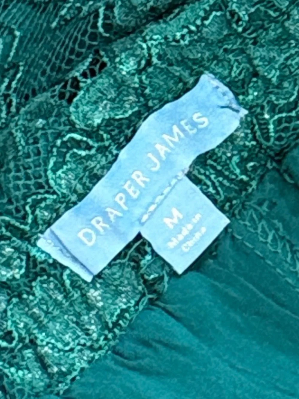 Draper James Lace Ankle Pants | Teal | Size Medium | Dressy Pull-On - Picture 10 of 11